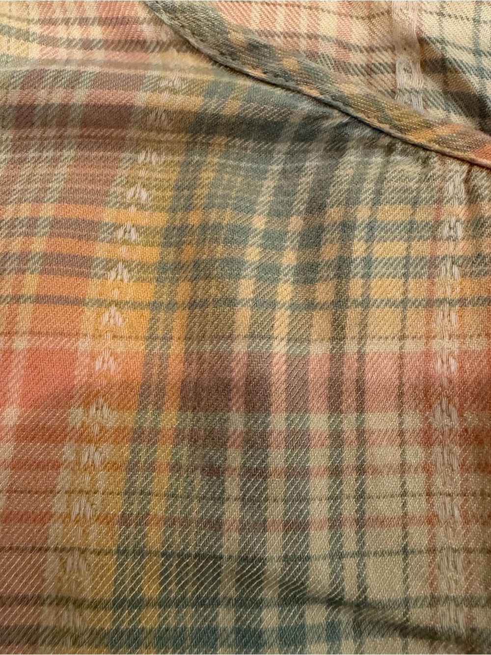 LOFT Outlet Pastel Plaid Dolman Sleeve Top XS - Picture 5 of 6